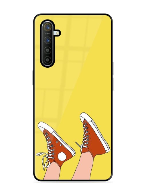 Kicking Back Glossy Soft Edge Case for Realme X2 Chachhi