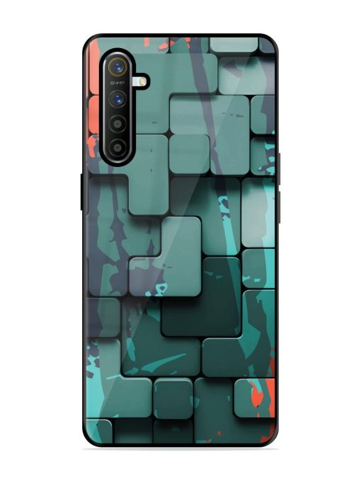 Abstract Geometric Mosaic Glossy Soft Edge Case for Realme X2 Chachhi