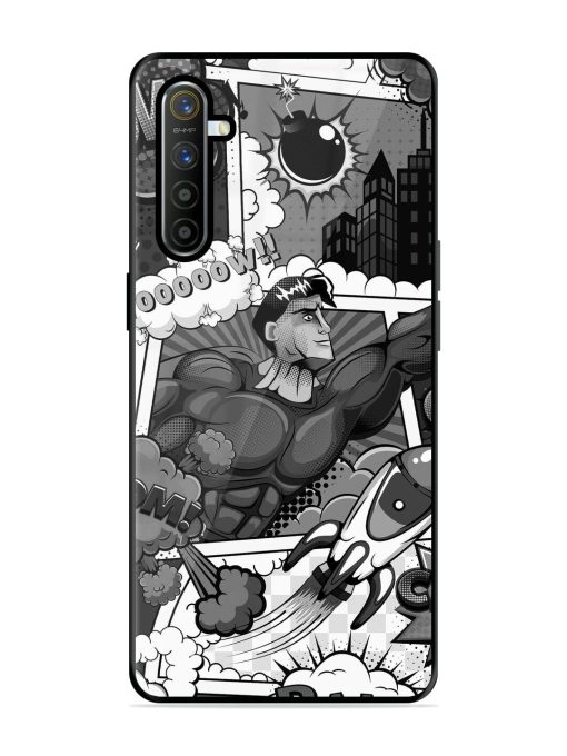 Comic Book Chaos Glossy Soft Edge Case for Realme X2 Chachhi