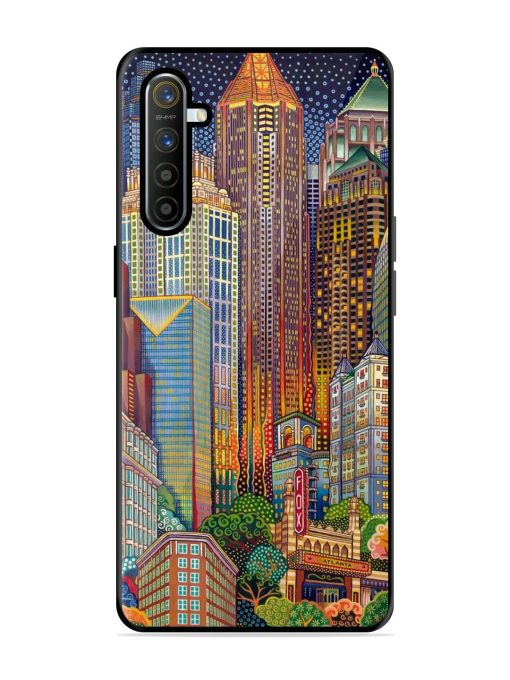 Neon Nightscape Glossy Soft Edge Case for Realme X2 Chachhi