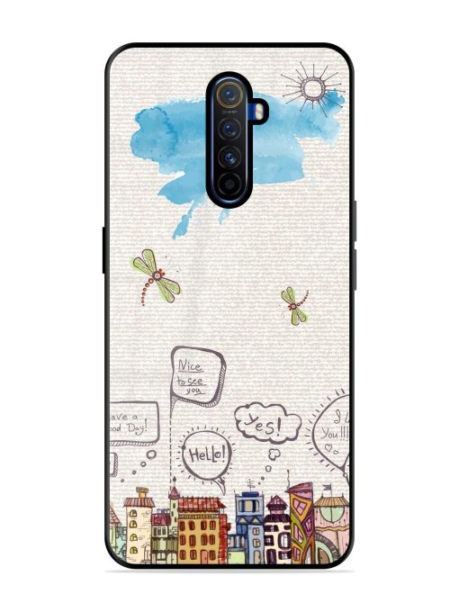 Doodle City Glossy Soft Edge Case for Realme X2 Pro Chachhi