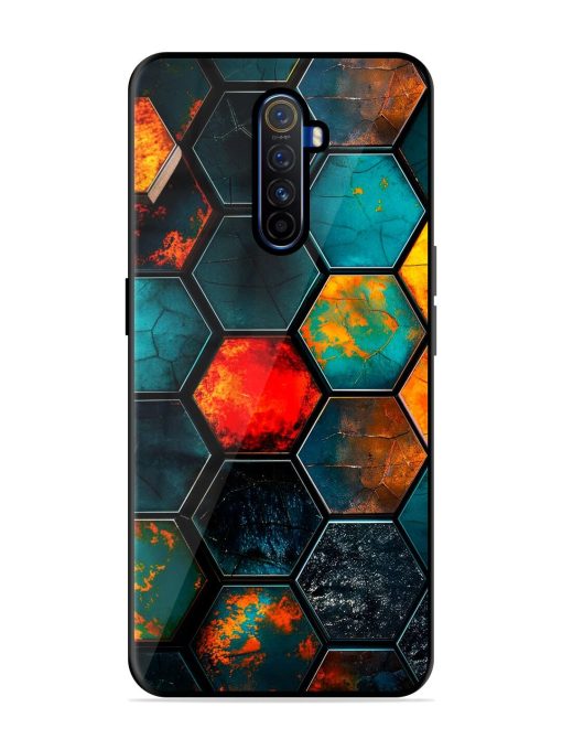 Hexagon Hive Glossy Soft Edge Case for Realme X2 Pro Chachhi