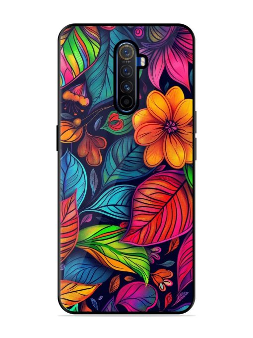 Rainbow Of Blooms Glossy Soft Edge Case for Realme X2 Pro Chachhi