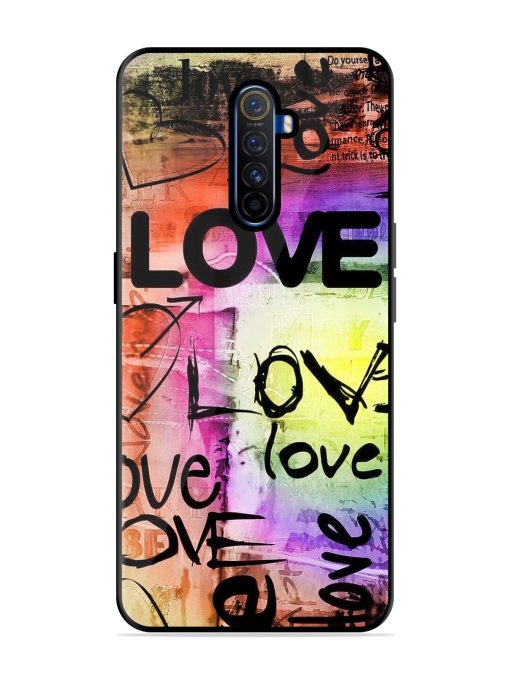 Love Graffiti Glossy Soft Edge Case for Realme X2 Pro Chachhi