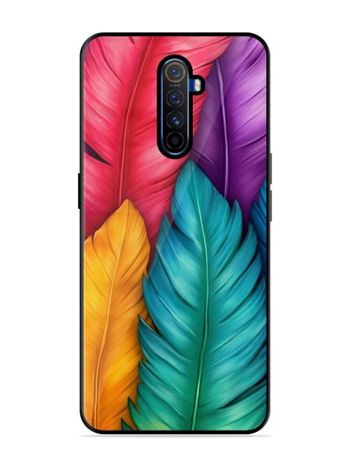 Rainbow Feathers Glossy Soft Edge Case for Realme X2 Pro Chachhi