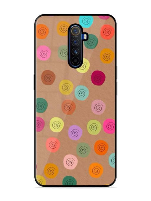 Swirly Dots On Kraft Glossy Soft Edge Case for Realme X2 Pro Chachhi