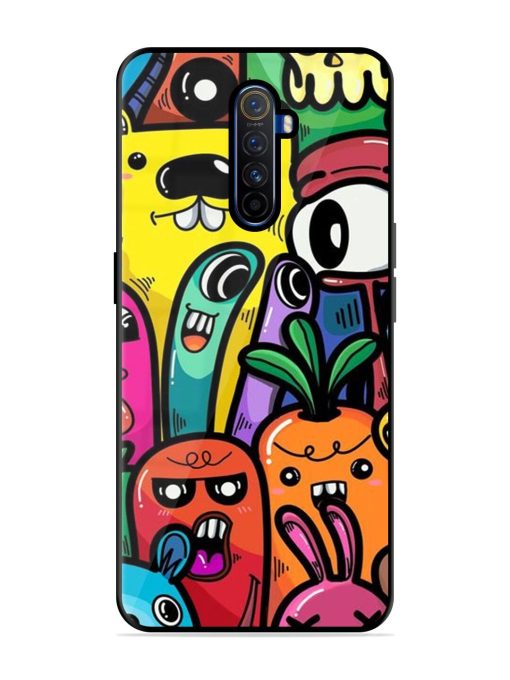 Whimsical Doodle Chaos Glossy Soft Edge Case for Realme X2 Pro Chachhi