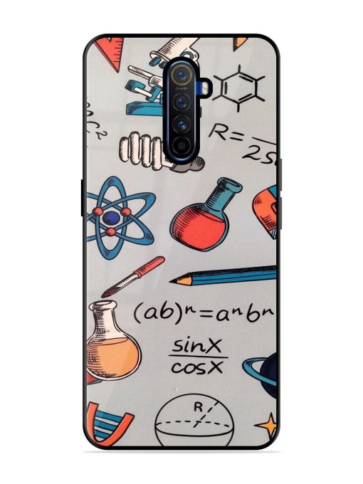 Science Doodle Delight Glossy Soft Edge Case for Realme X2 Pro Chachhi