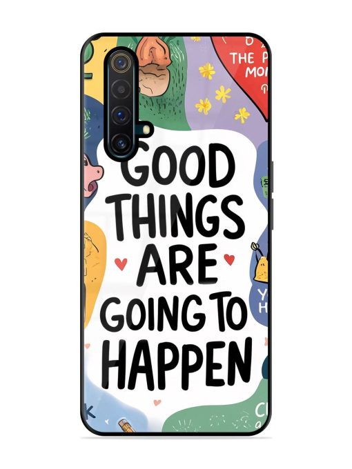 Uplifting Scribbles Glossy Soft Edge Case for Realme X3 Chachhi