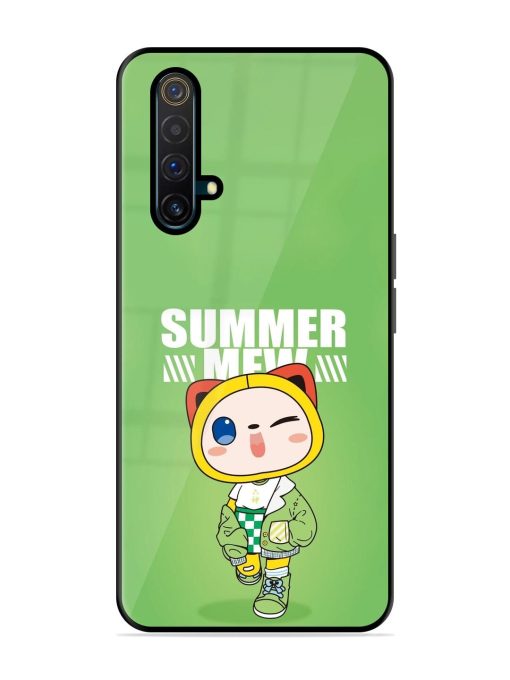 Purrfect Summer Glossy Soft Edge Case for Realme X3 Chachhi