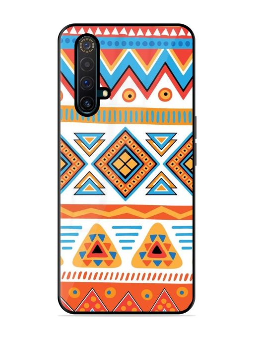 Vibrant Tribal Pattern Glossy Soft Edge Case for Realme X3