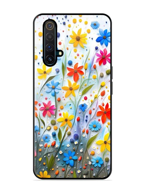 Vibrant Floral Glossy Soft Edge Case for Realme X3 Chachhi