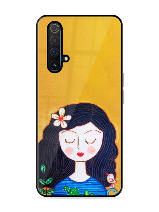 Girl Illustration Glossy Soft Edge Case for Realme X3 Chachhi