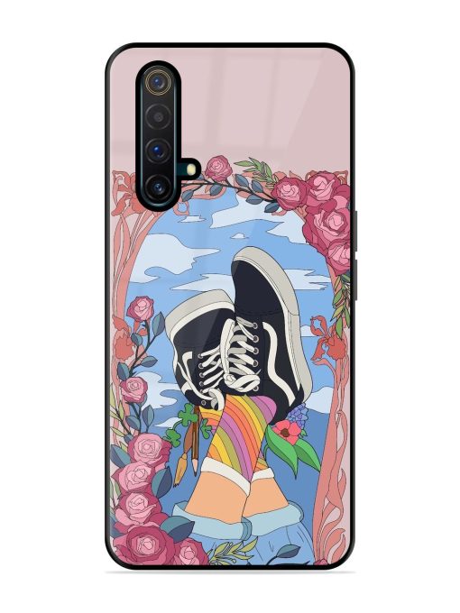 Floral Fantasy Glossy Soft Edge Case for Realme X3 Chachhi