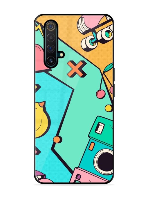 Retro Remix Glossy Soft Edge Case for Realme X3 Chachhi