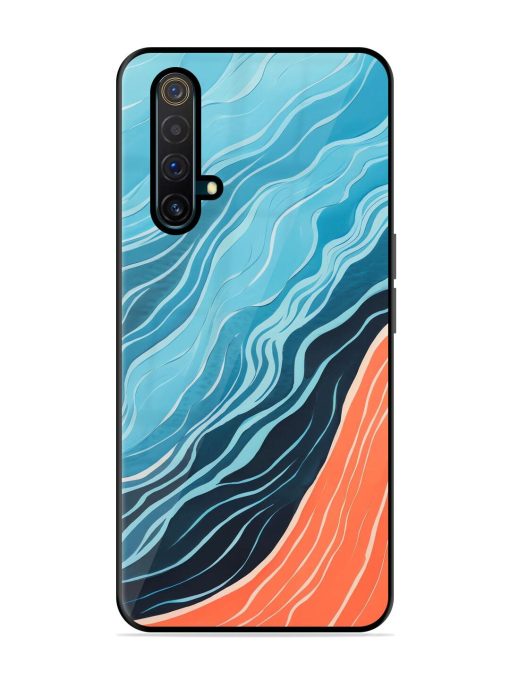 Oceanic Divide Glossy Soft Edge Case for Realme X3 Chachhi