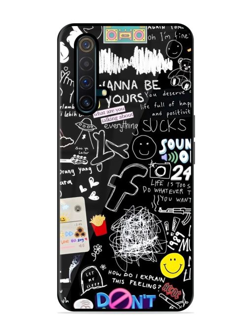 Doodle Diary Glossy Soft Edge Case for Realme X3 Chachhi