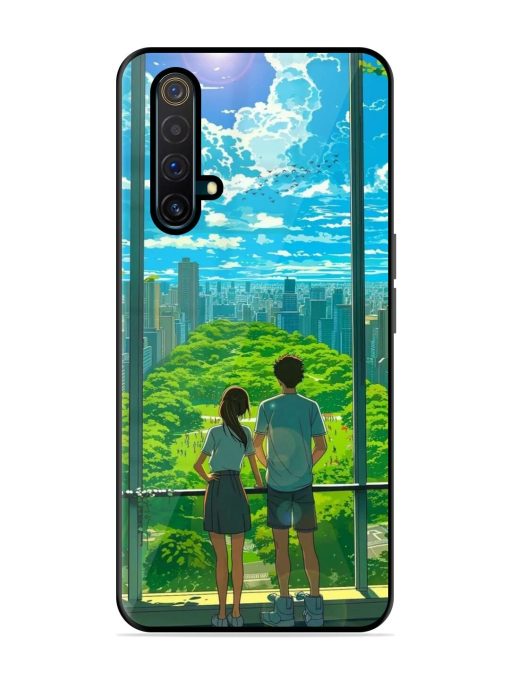 Cyberpunk Dreamscape Glossy Soft Edge Case for Realme X3 Chachhi