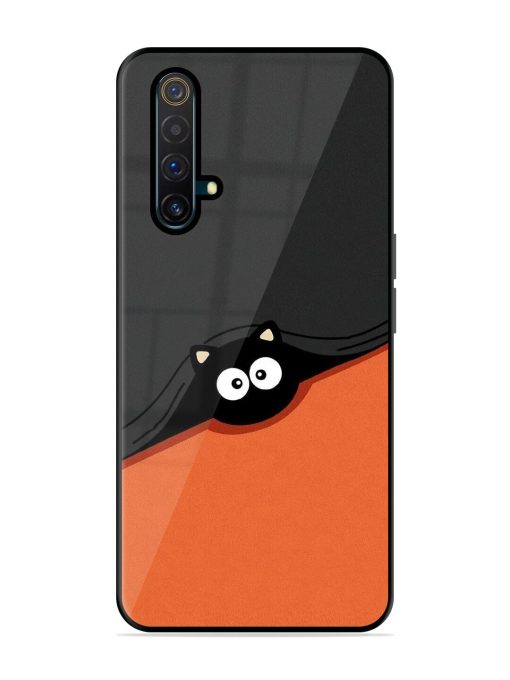 Peek-A-Boo Kitty Glossy Soft Edge Case for Realme X3 Chachhi