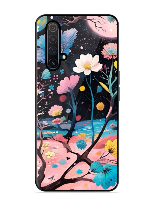 Cosmic Bloom Glossy Soft Edge Case for Realme X3 Chachhi