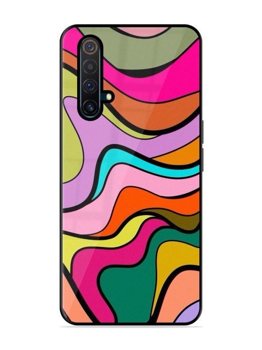 Wavy Wonder Glossy Soft Edge Case for Realme X3 Chachhi