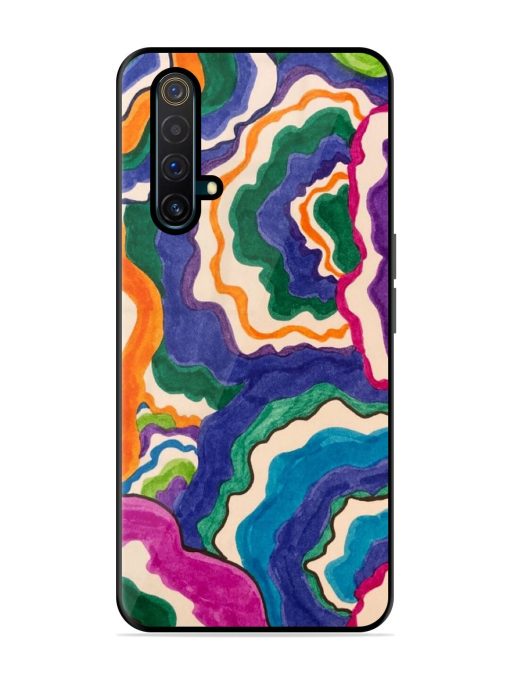 Wavy Wonder Glossy Soft Edge Case for Realme X3 Chachhi