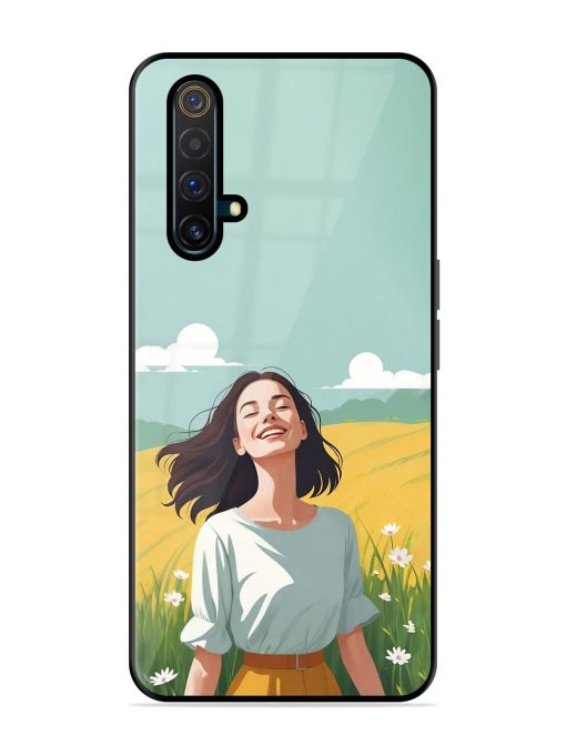 Girl Graffiti Glossy Soft Edge Case for Realme X3 Chachhi