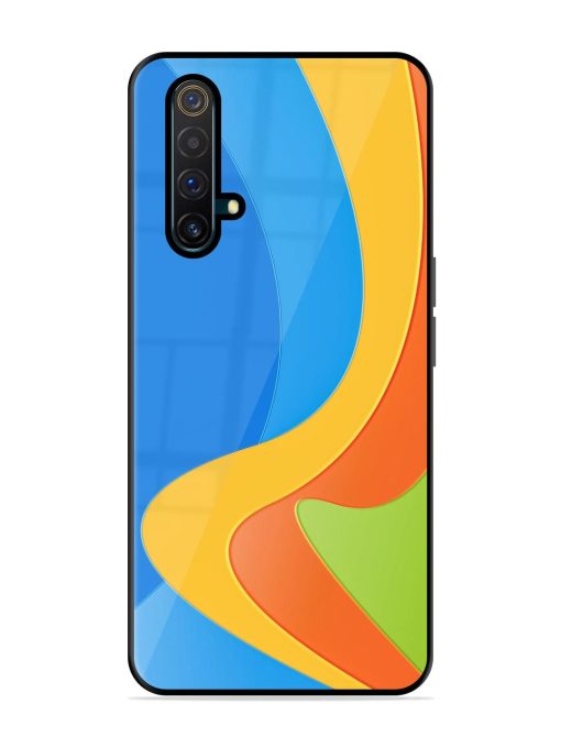 Curvy Color Cascade Glossy Soft Edge Case for Realme X3 Chachhi