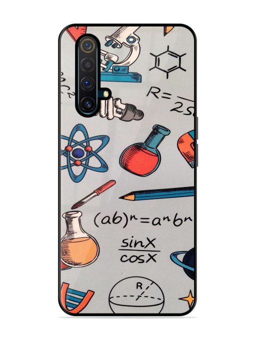 Science Doodle Delight Glossy Soft Edge Case for Realme X3 Chachhi