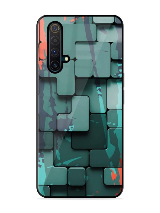 Abstract Geometric Mosaic Glossy Soft Edge Case for Realme X3 Chachhi