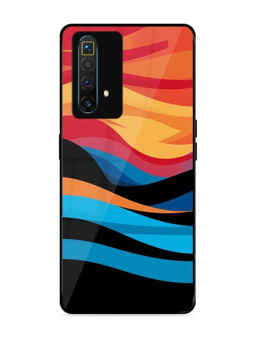 Blazing Currents Glossy Soft Edge Case for Realme X3 Superzoom Chachhi