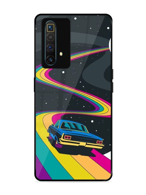 Rainbow Road Glossy Soft Edge Case for Realme X3 Superzoom Chachhi