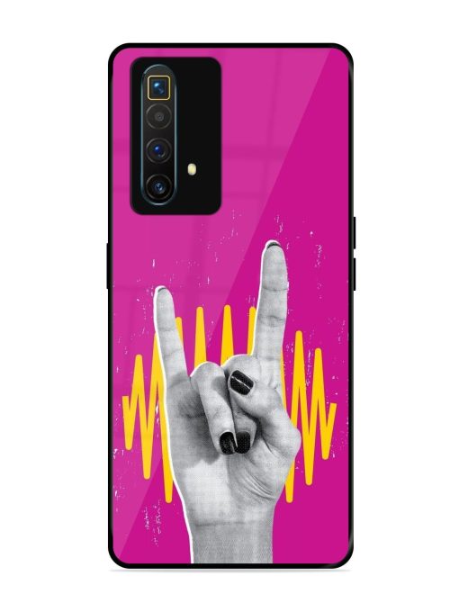 Rock Hand Glossy Soft Edge Case for Realme X3 Superzoom