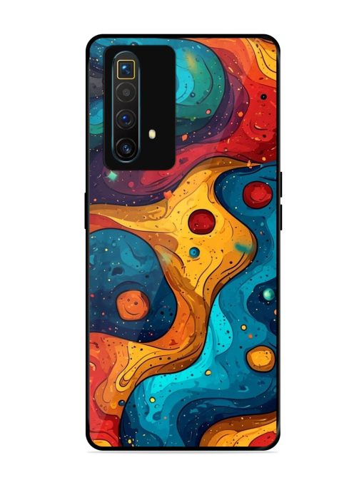 Cosmic Swirl Glossy Soft Edge Case for Realme X3 Superzoom Chachhi