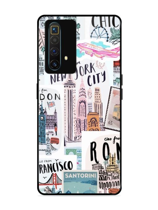 Travelogue Glossy Soft Edge Case for Realme X3 Superzoom Chachhi