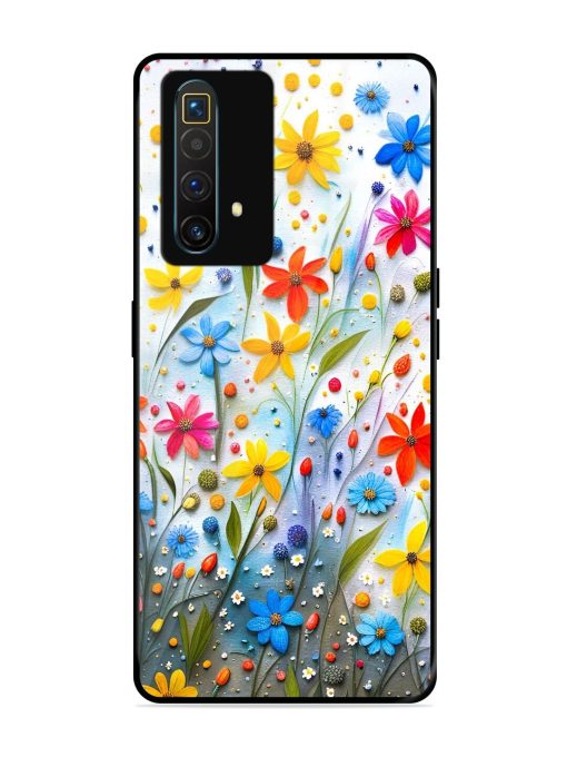 Vibrant Floral Glossy Soft Edge Case for Realme X3 Superzoom Chachhi