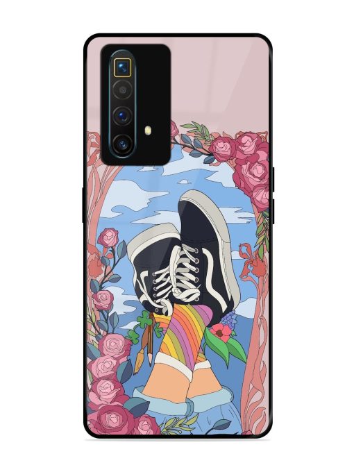 Floral Fantasy Glossy Soft Edge Case for Realme X3 Superzoom Chachhi