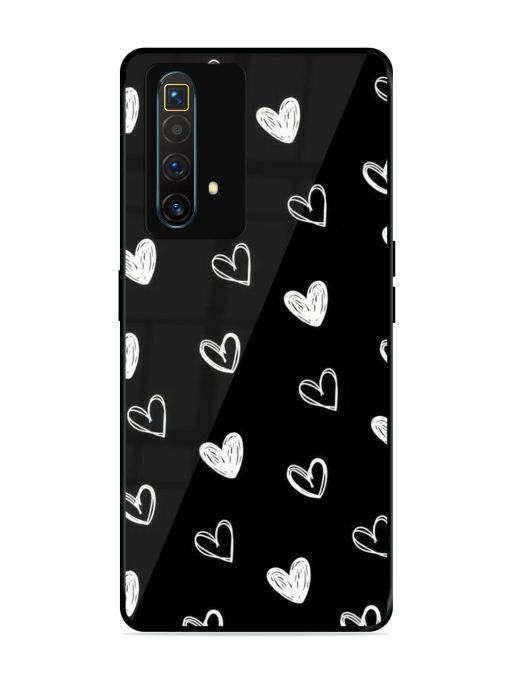 Scattered Hearts Glossy Soft Edge Case for Realme X3 Superzoom Chachhi