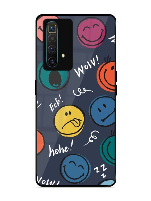 Emoticon Parade Glossy Soft Edge Case for Realme X3 Superzoom Chachhi