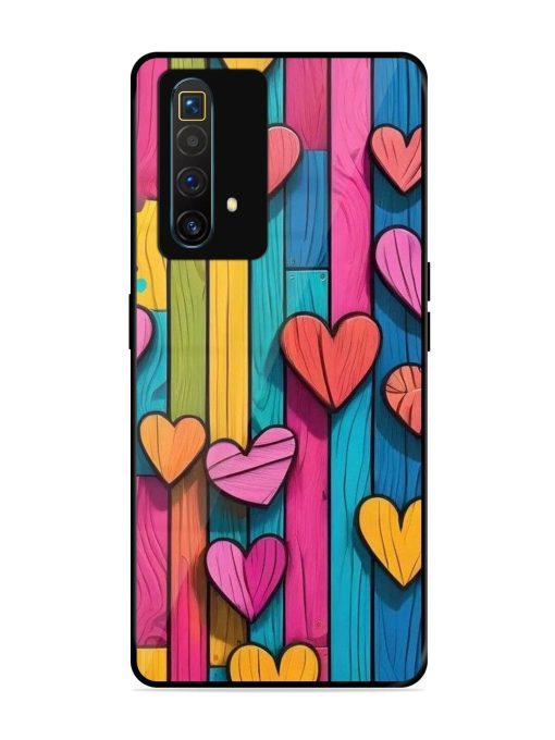 Rainbow Of Hearts Glossy Soft Edge Case for Realme X3 Superzoom Chachhi