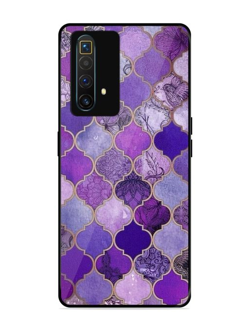 Purple Mosaic Magic Glossy Soft Edge Case for Realme X3 Superzoom Chachhi