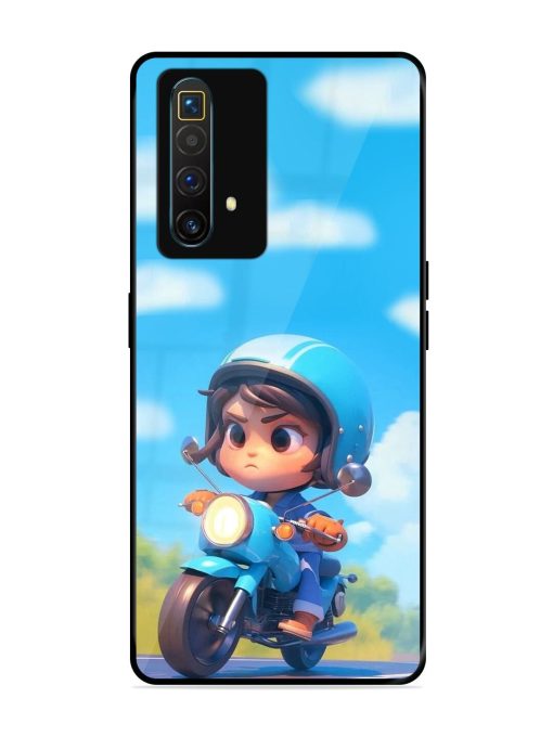 Little Rider Glossy Soft Edge Case for Realme X3 Superzoom