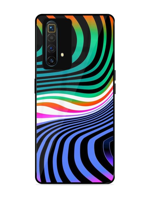 Psychedelic Waves Glossy Soft Edge Case for Realme X3 Superzoom Chachhi