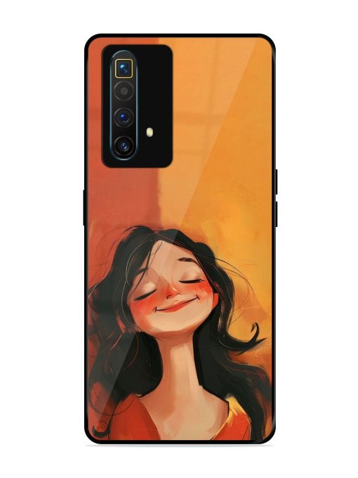 Neon Girl Glossy Soft Edge Case for Realme X3 Superzoom Chachhi