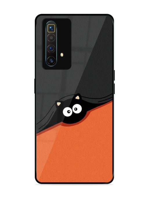 Peek-A-Boo Kitty Glossy Soft Edge Case for Realme X3 Superzoom