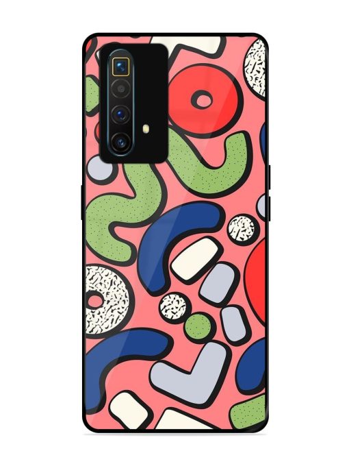 Groovy Geometric Shapes Glossy Soft Edge Case for Realme X3 Superzoom Chachhi