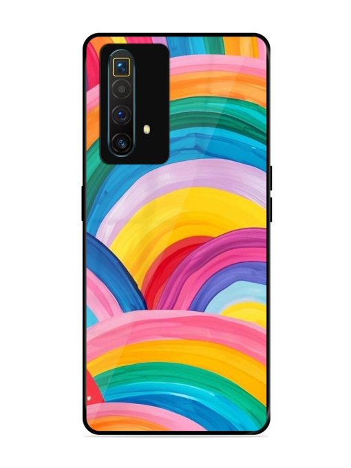 Rainbow Cascade Glossy Soft Edge Case for Realme X3 Superzoom Chachhi