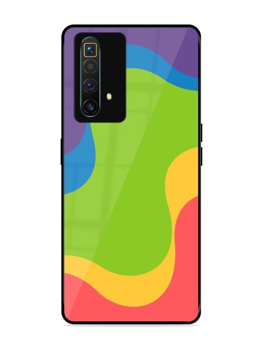 Wavy Rainbow Wonderland Glossy Soft Edge Case for Realme X3 Superzoom Chachhi