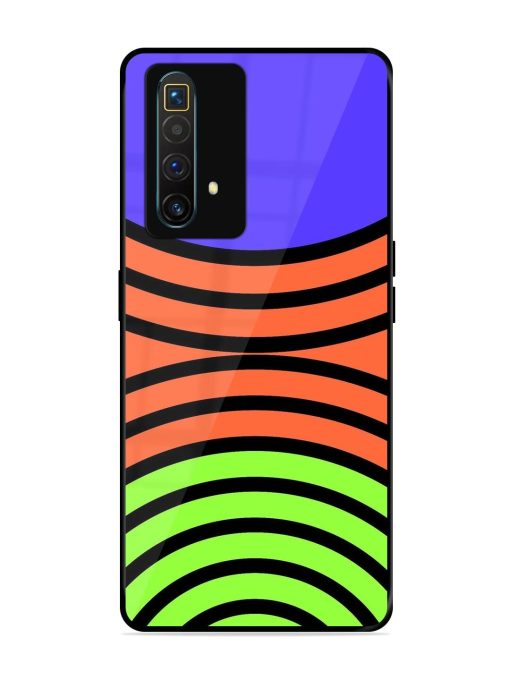 Psychedelic Stripe Symphony Glossy Soft Edge Case for Realme X3 Superzoom Chachhi