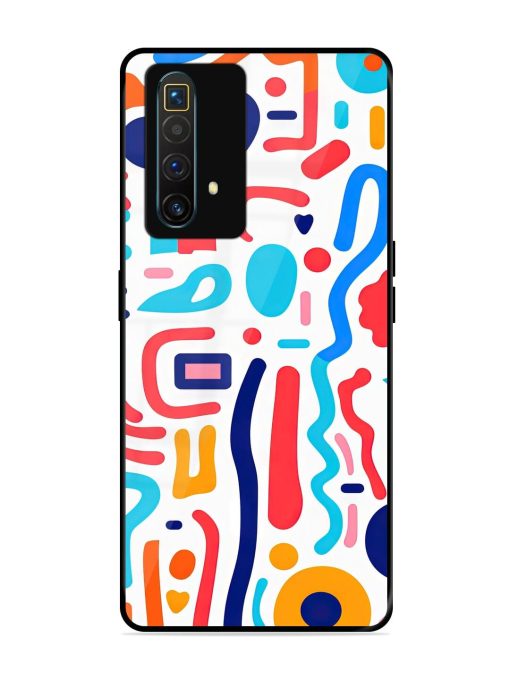 Whimsical Doodle Chaos Glossy Soft Edge Case for Realme X3 Superzoom Chachhi